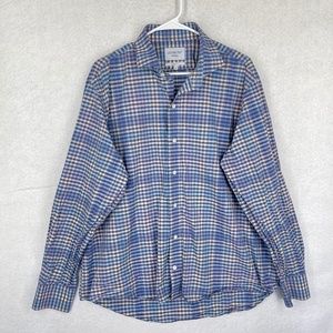 Ledbury Men's Button Up Long Sleeve Classic Fit Shirt Check